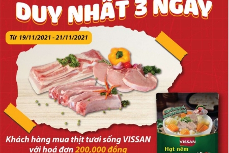 “Mua thịt tươi ngon – Nhận ngay quà tặng”