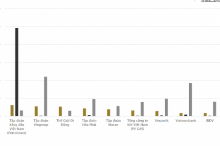 Top doanh nghiệp doanh thu hơn 1,2 triệu tỷ đồng, ngân hàng có 07 đại diện