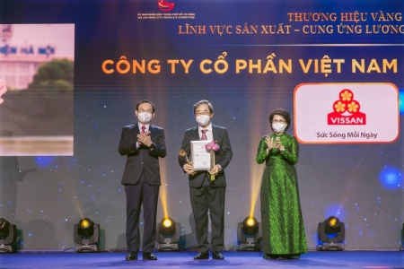 VISSAN vinh dự đạt giải thưởng “Thương hiệu Vàng thành phố Hồ Chí Minh năm 2021”