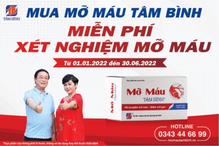 Mua Mỡ máu Tâm Bình - Miễn phí xét nghiệm mỡ máu