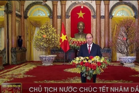 Chủ tịch nước Nguyễn Xuân Phúc chúc Tết Nhâm Dần 2022