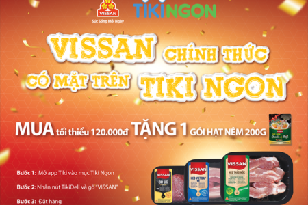 Thương hiệu VISSAN chính thức có mặt trên Tiki Ngon