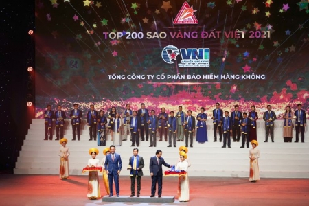 Bảo hiểm Hàng Không vinh dự nhận giải thưởng Sao Vàng đất Việt 2021