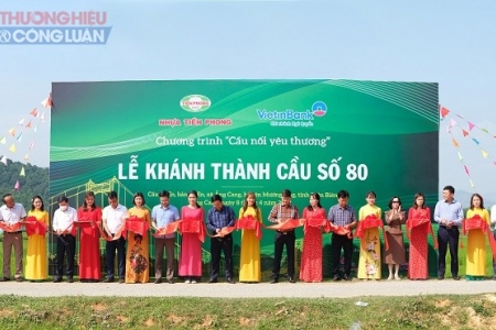 Nhựa Tiền Phong khánh thành cầu nối yêu thương số 80 - Cầu Co En tại tỉnh Điện Biên