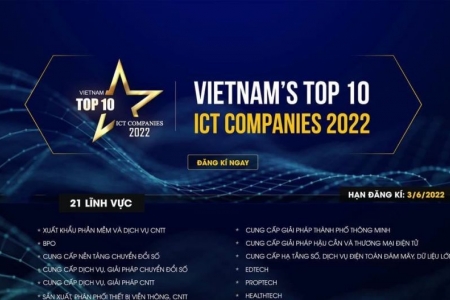 Phát động Chương trình "TOP 10 Doanh nghiệp CNTT Việt Nam 2022"