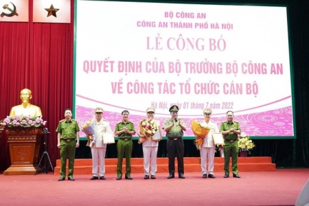 Bộ Công an bổ nhiệm 03 Phó Giám đốc Công an TP. Hà Nội