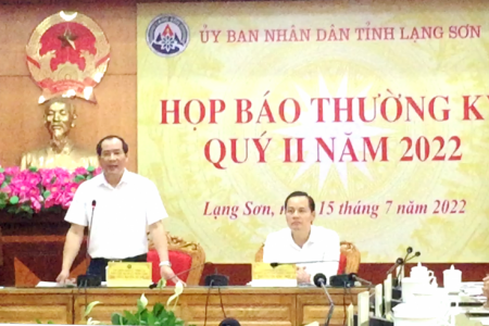 Lạng Sơn họp báo thường kỳ quý II/2022