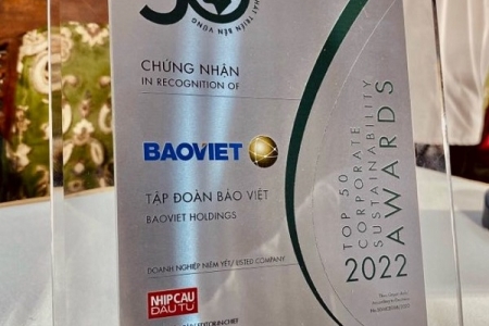 Bảo Việt (BVH): “Top 50 Doanh nghiệp phát triển bền vững 2022”  