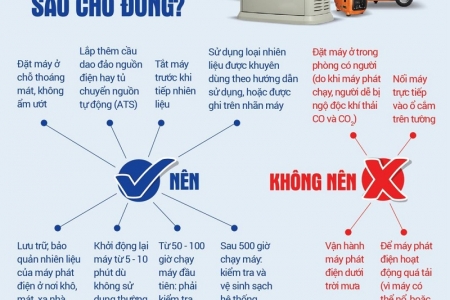 Sử dụng máy phát điện như thế nào để đảm bảo an toàn?