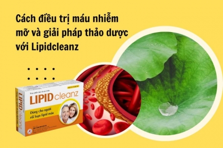 Cách điều trị máu nhiễm mỡ và giải pháp từ Lipidcleanz