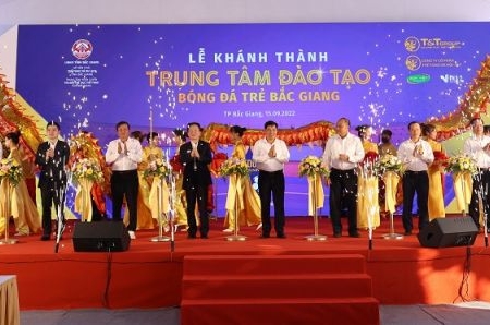 HANOI FC khánh thành trung tâm đào tạo bóng đá trẻ tại tỉnh Bắc Giang