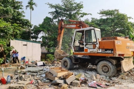 Thành phố Huế tổ chức cưỡng chế thu hồi đất thuộc dự án hoàn trả tuyến đường tỉnh lộ 12B