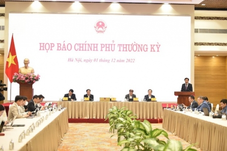 Họp báo Chính phủ thường kỳ tháng 11/2022