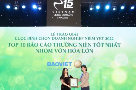 Bảo Việt (BVH): 15 năm đồng hành, đóng góp và được vinh danh tại Cuộc bình chọn doanh nghiệp niêm yết