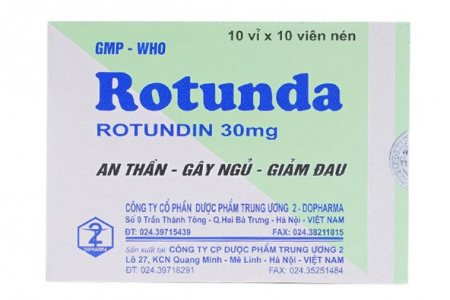 Thu hồi thuốc Rotunda của Dược phẩm Trung ương 2 không đạt tiêu chuẩn chất lượng