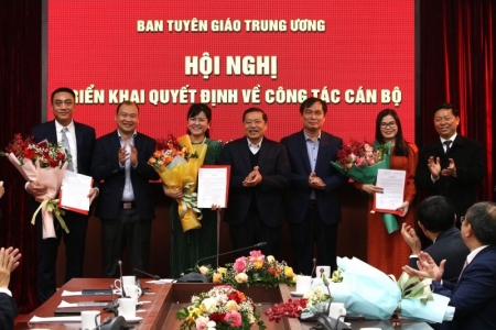 Ban Tuyên giáo Trung ương công bố quyết định về công tác cán bộ