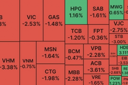 Giao dịch chứng khoán chiều 30/01: VN-Index giảm sâu, gần 15.700 tỷ đồng đổ vào thị trường trong phiên giao dịch mùng 9 Tết Quý Mão