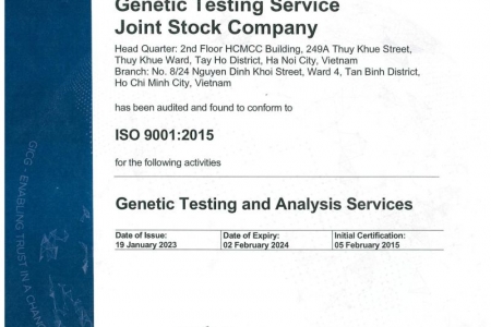 GENTIS tiếp tục đón nhận tiêu chuẩn “VÀNG” ISO 9001:2015