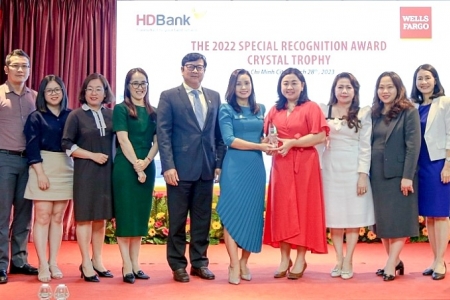 HDBank nhận giải thưởng chất lượng thanh toán quốc tế xuất sắc