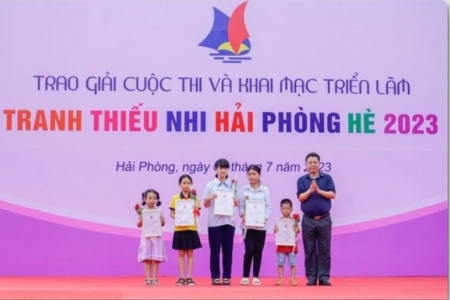 Hải Phòng tổ chức trao giải cuộc thi vẽ tranh thiếu nhi hè 2023