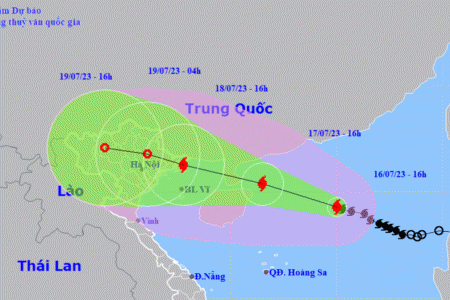 Bão số 1 giật cấp 14 hướng vào Quảng Ninh - Thái Bình