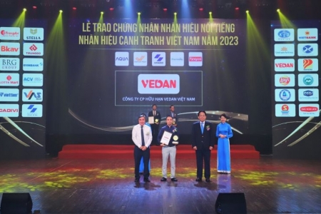 Vedan được vinh danh “Top 10 nhãn hiệu nổi tiếng Việt Nam” năm 2023