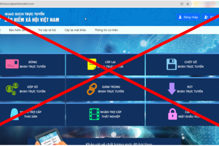Bảo hiểm xã hội Việt Nam cảnh báo trang web giả mạo Cổng dịch vụ công