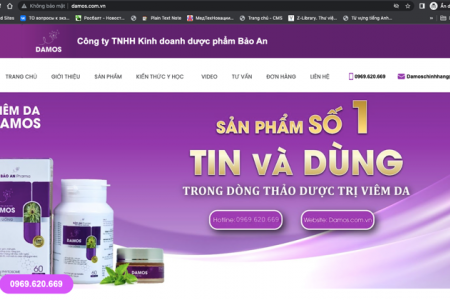 TPBVSK Damos được quảng cáo gây hiểu lầm như thuốc chữa bệnh