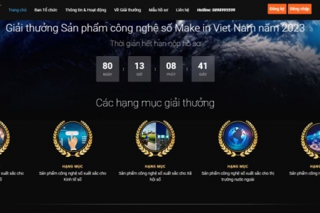  43 hồ sơ đăng ký tham gia Giải thưởng Make in Viet Nam năm 2023