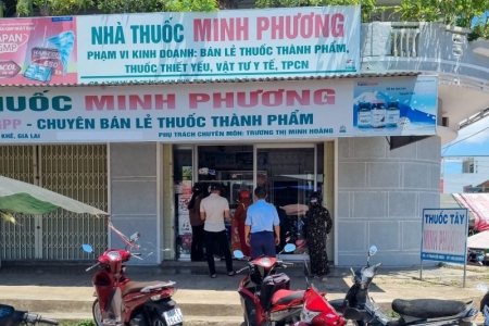 Không niêm yết chứng chỉ hành nghề, 24 cơ sở kinh doanh tân dược bị xử phạt