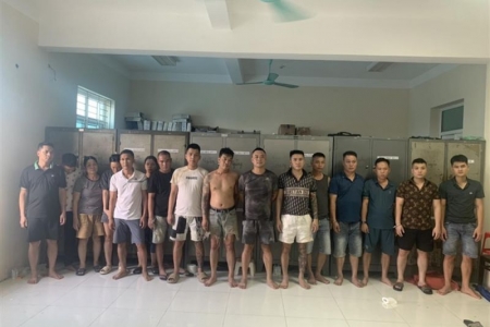 Vĩnh Phúc: Bắt giữ nhóm đối tượng đánh bạc trên sông Hồng