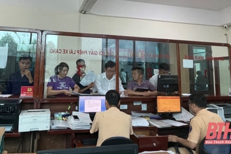 Công an Thanh Hóa triển khai cấp biển số xe theo mã định danh cho công dân