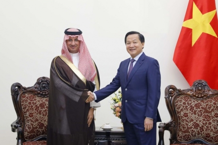 Phó thủ tướng Lê Minh Khái tiếp Bộ trưởng Bộ Du lịch Saudi Arabia