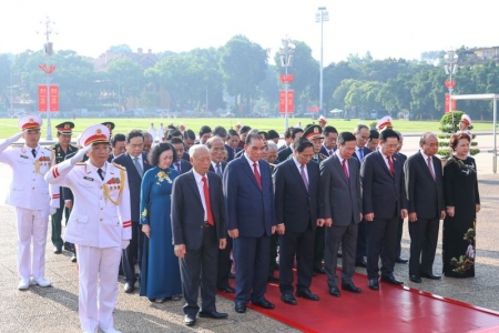 Lãnh đạo Đảng, Nhà nước vào Lăng viếng Chủ tịch Hồ Chí Minh nhân dịp Quốc khánh 2/9