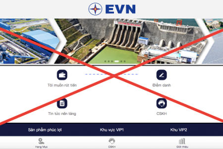 Tiếp tục xuất hiện trang web giả mạo thương hiệu, nhãn hiệu EVN