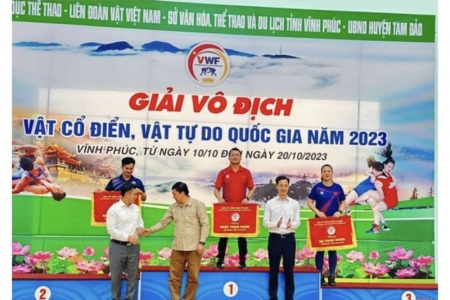 Thanh Hoá xếp thứ 3 toàn đoàn vật tự do nữ tại giải vô địch quốc gia 2023