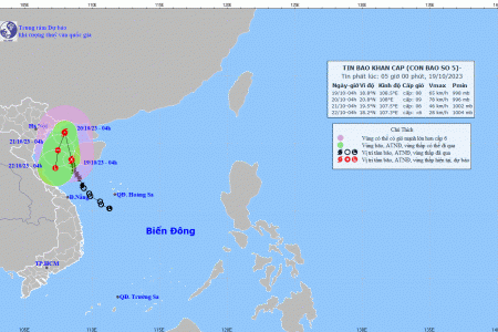 Cảnh báo khẩn cấp về bão số 5 và chỉ đạo ứng phó
