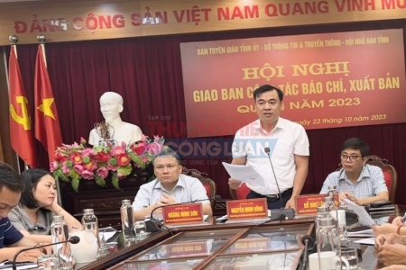 Thái Bình tổ chức giao ban công tác báo chí, xuất bản quý III năm 2023