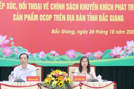 Bắc Giang: Đối thoại về tháo gỡ khó khăn, phát triển sản phẩm OCOP