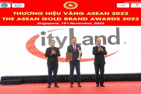 CityLand Group được vinh danh “Top 10 Thương hiệu Vàng ASEAN 2022”