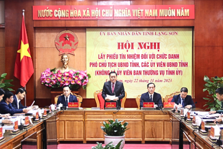 Lạng Sơn lấy phiếu tín nhiệm đối với chức danh Phó Chủ tịch UBND tỉnh và các ủy viên UBND tỉnh