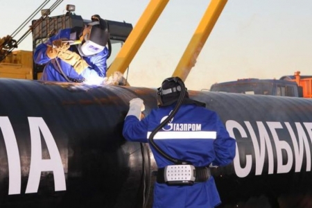 Gazprom: Xuất khẩu khí đốt của Nga sang Trung Quốc đạt mức cao kỷ lục