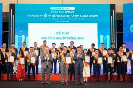 Công ty Cổ phần TNTech được vinh danh tại giải thưởng "Thành phố Thông minh Việt Nam 2023".