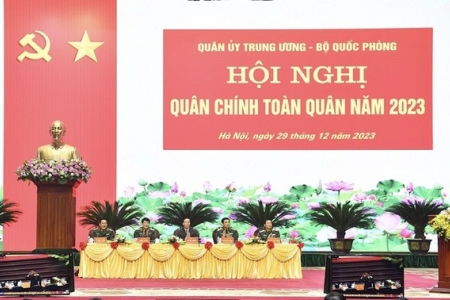 Chủ tịch nước Võ Văn Thưởng dự, chỉ đạo Hội nghị Quân chính toàn quân năm 2023