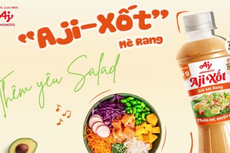 Xốt mè rang “Aji-xốt" (Ajinomoto) - lựa chọn mới cho tín đồ mê rau