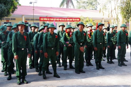 Bộ đội Biên phòng An Giang tiếp nhận 210 chiến sĩ mới