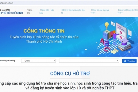 TP. Hồ Chí Minh triển khai cổng thông tin tuyển sinh lớp 10 năm học 2024 – 2025