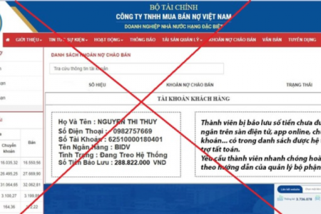 Cảnh báo lừa đảo mạo danh Công ty mua bán nợ DATC