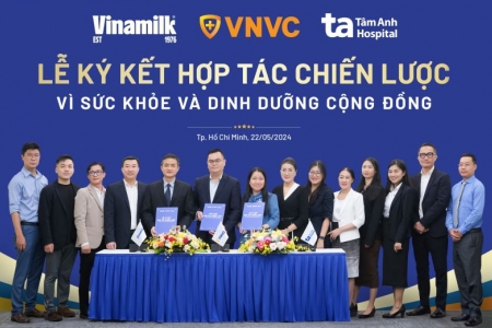 Vinamilk kí hợp tác chiến lược cùng vnvc, bệnh viện tâm anh để tăng cường chăm sóc sức khỏe cộng đồng