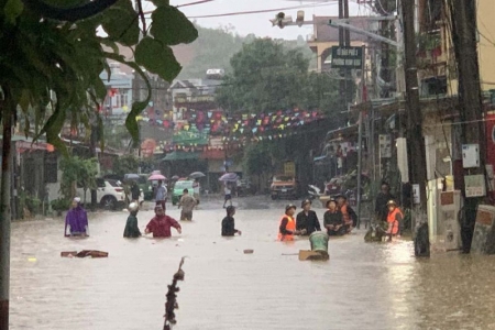 Hà Giang ngập lụt sau trận mưa lớn